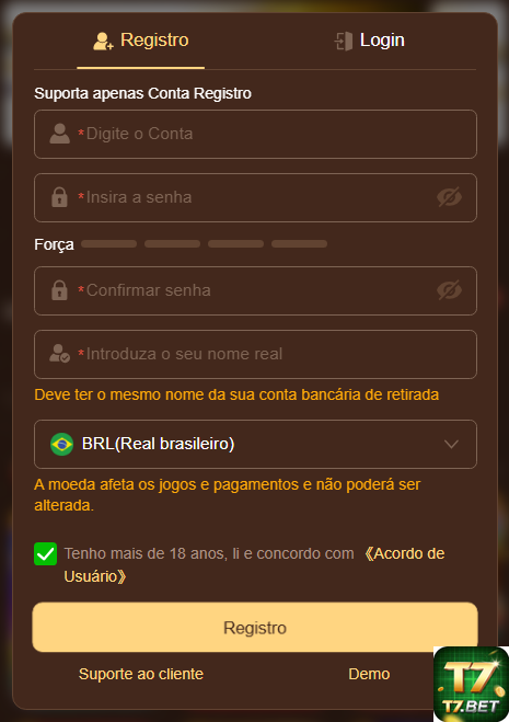 Recompensas VIP t7bet.com